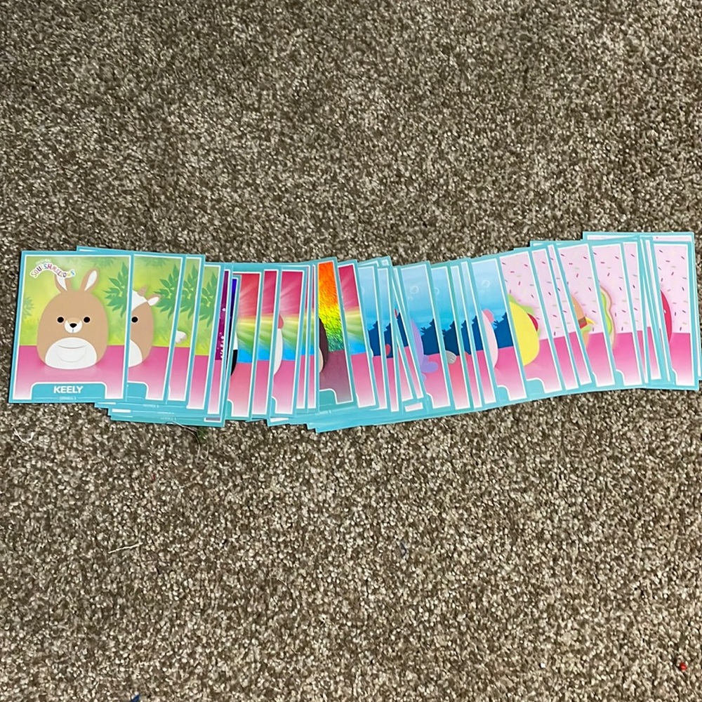 Assorted lot of Original Squishmallows trading cards (lot of 34)